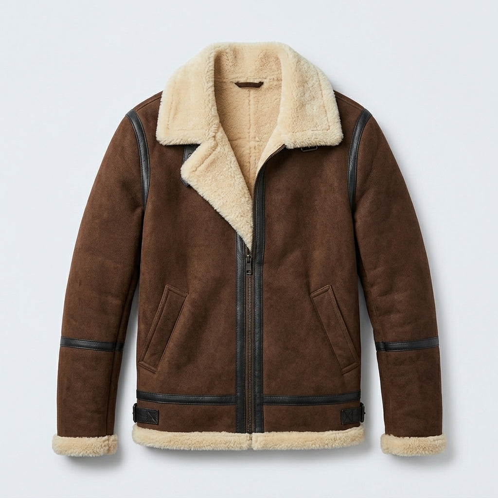 Elite B-3 Bomber Leather Jacket for Men