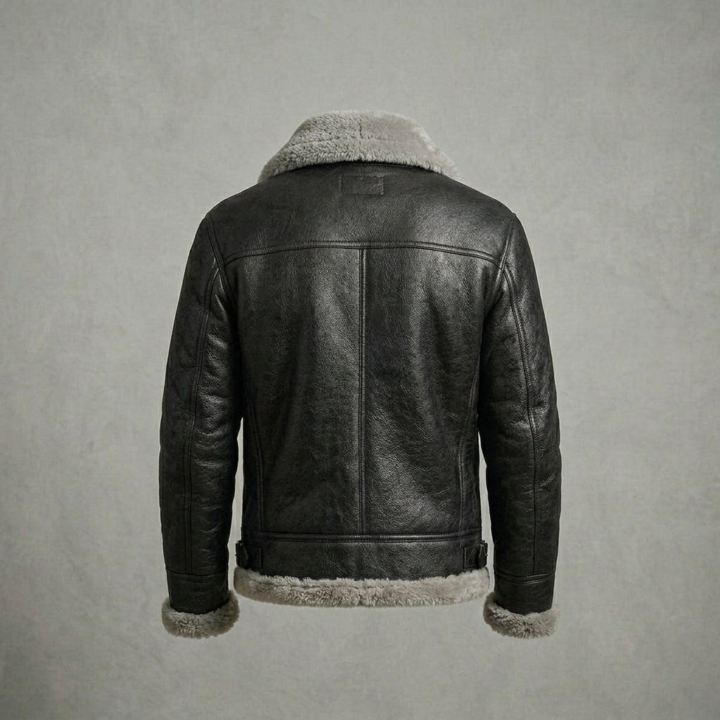 Winter Warrior B-3 Bomber Leather Jacket