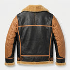 Men’s Real Shearling Leather Bomber Jacket