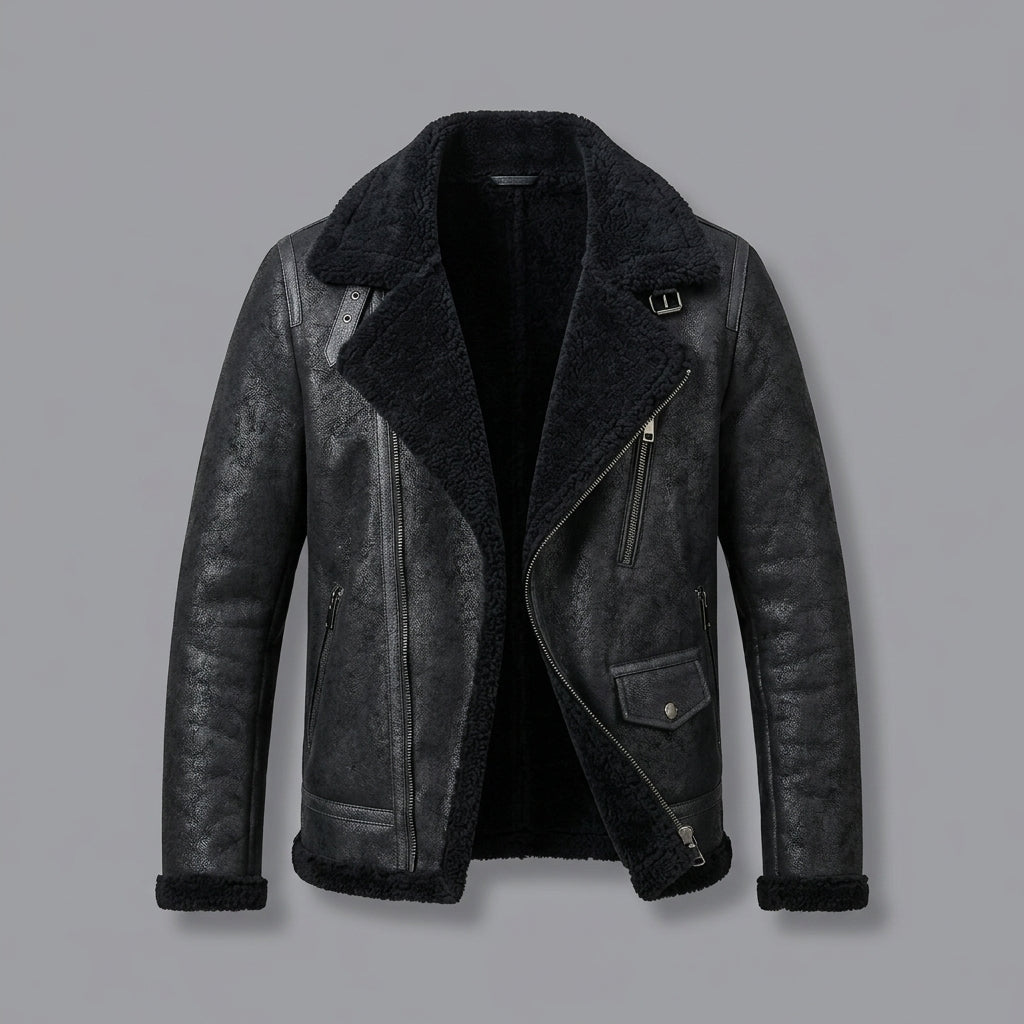 Men’s B-3 Shearling Leather Flying Jacket
