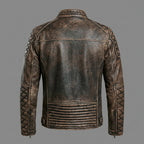 Men’s Vintage Cafe Racer Leather Jacket