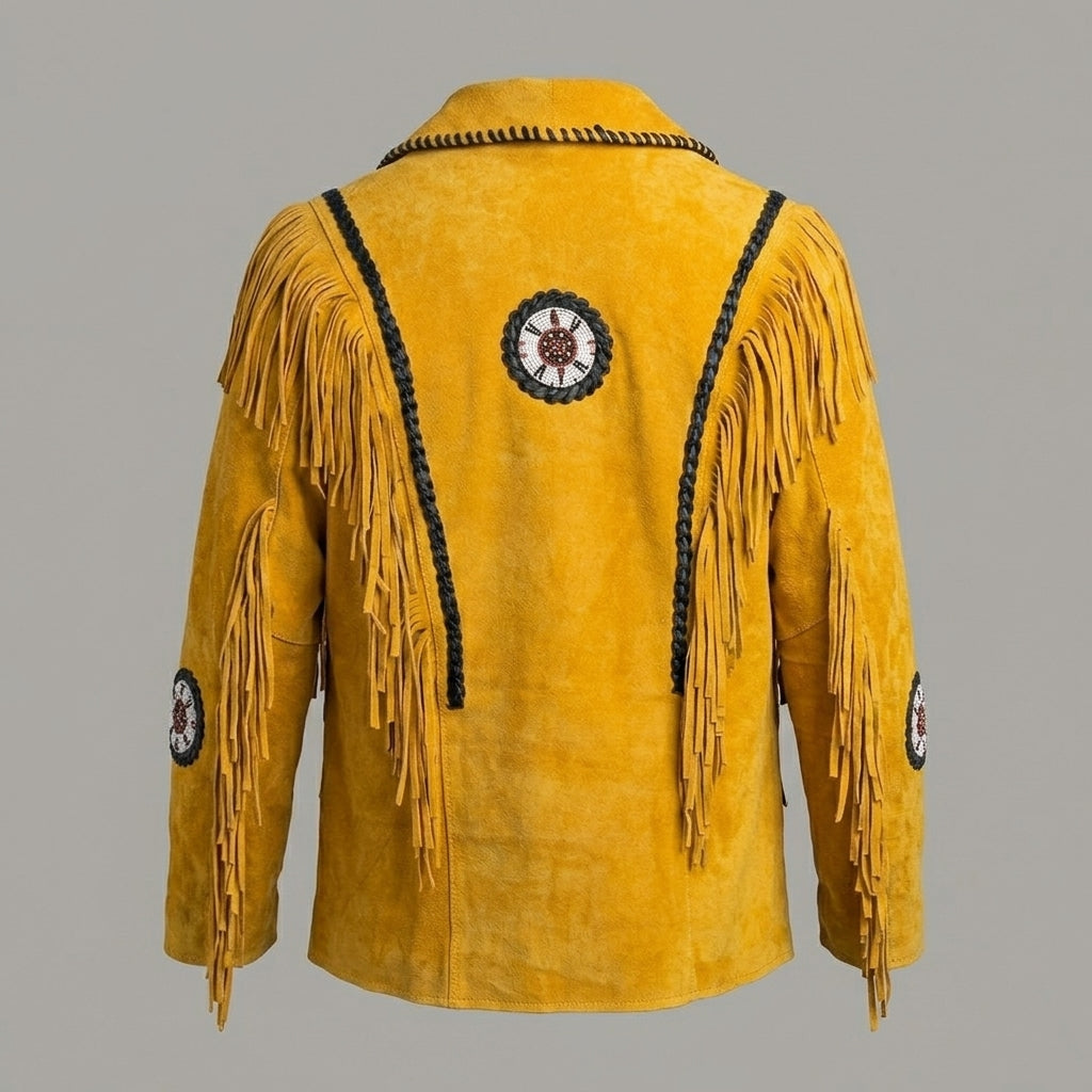 Men’s Cowboy Suede Fringe Jacket