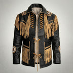 Men’s Vintage Black Cowhide Leather Jacket