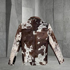 Men’s Natural Cowhide Hair-On Leather Jacket