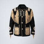 Men’s Black Cowboy Western Leather Jacket