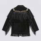 Men’s Black Suede Cowboy Leather jacket