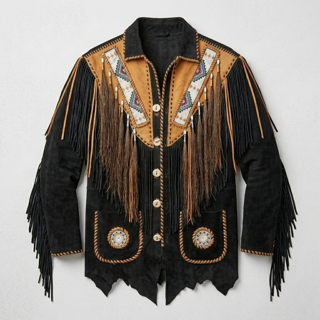 Men’s Suede Leather Cowboy Jacket