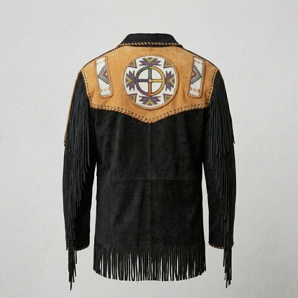 Men’s Suede Leather Cowboy Jacket
