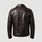 Men’s Classic Leather Harrington Jacket