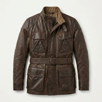 Men’s Trialmaster Panther Leather Biker Jacket