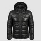 Men’s Sportswear Leather Down Jacket