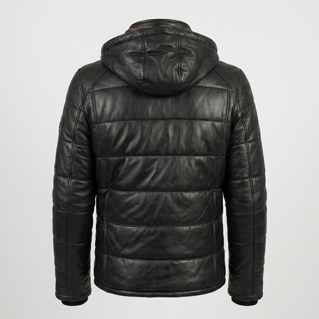 Men’s Sportswear Leather Down Jacket