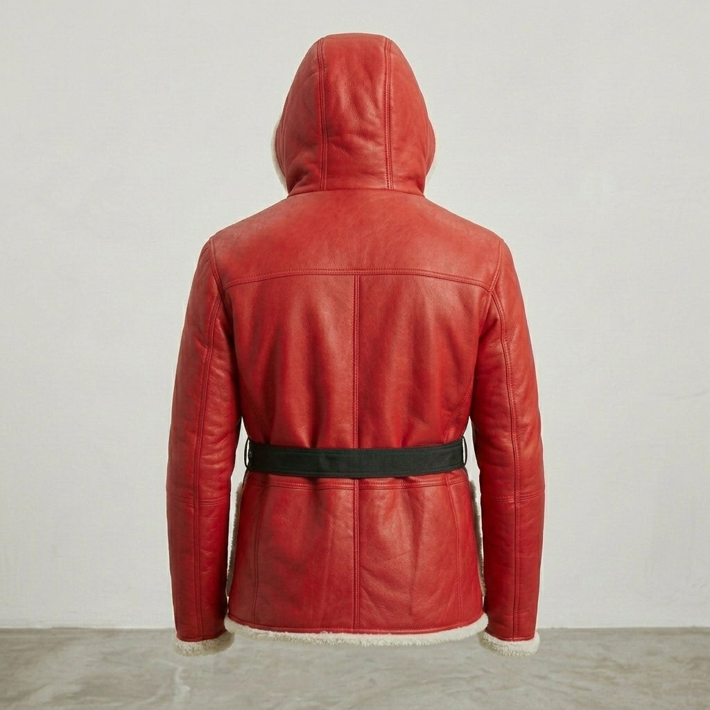 Men’s Santa Claus Red Hooded Jacket