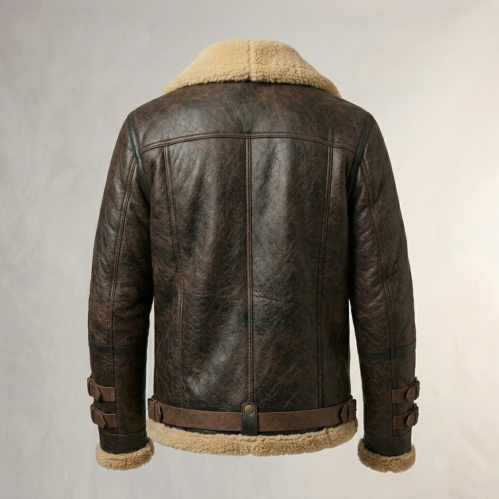 Men’s B3 Flying Aviator Shearling Leather Jacket