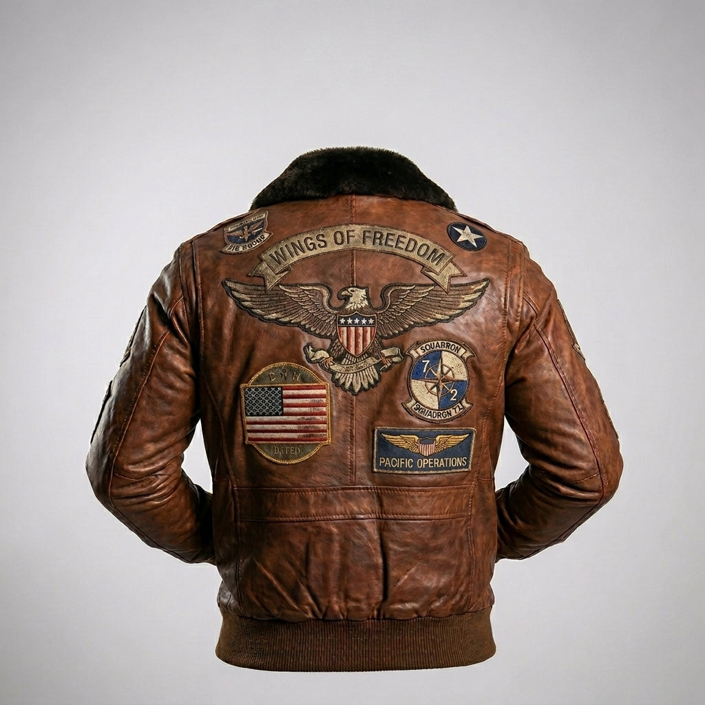 Men’s Genuine Leather Fur Jacket
