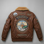 Men’s Aviator Leather Jacket – Classic Pilot Bomber Style