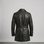 Men’s Black Leather Motorcycle Coat