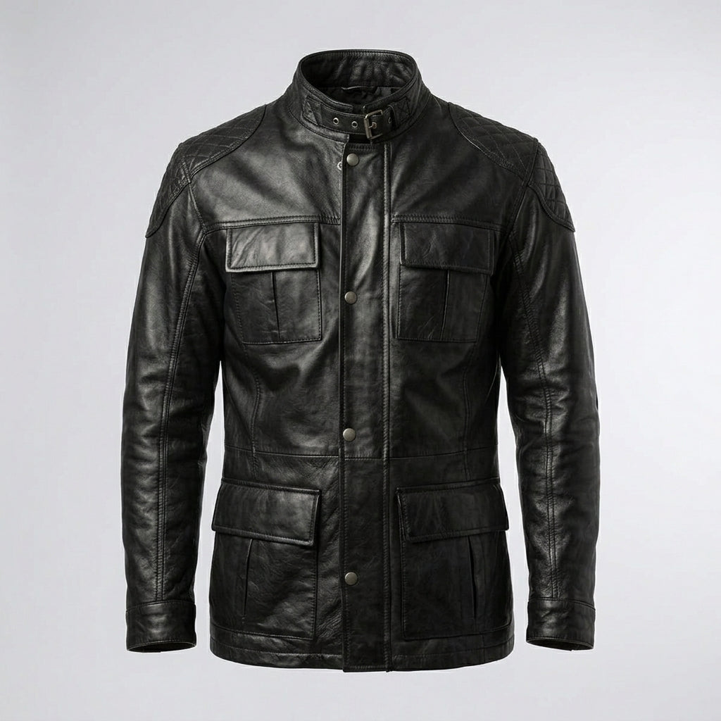 Men’s Exclusive Black Leather Coat