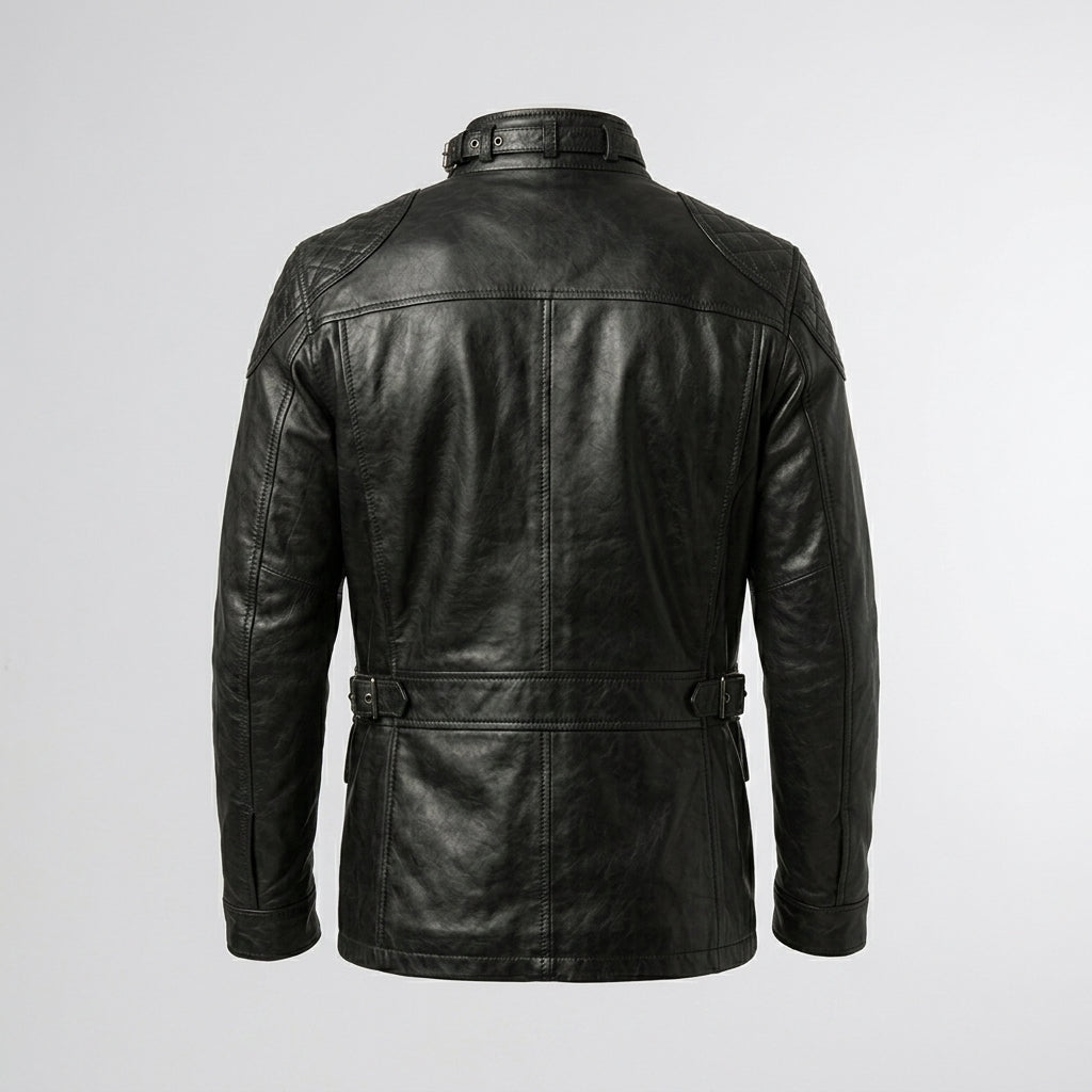 Men’s Exclusive Black Leather Coat