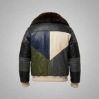 Women’s Leather Bomber Jacket – Classic Street Style Outerwear