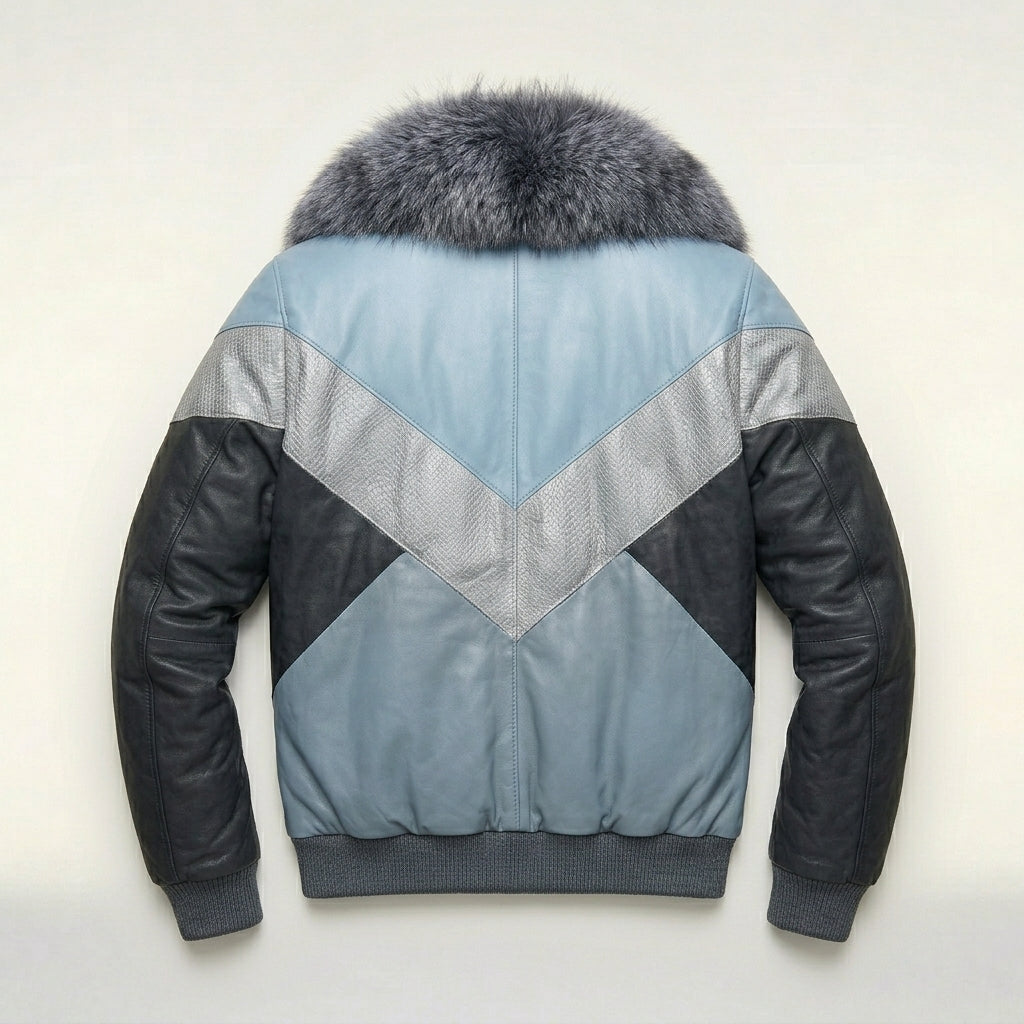 Men’s Bomber Leather Jacket – Premium Leather Jacket Gear Style