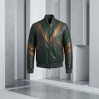 Men’s Genuine Leather Biker Jacket – Retro Vintage Motorcycle Style