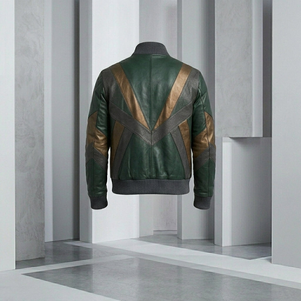 Men’s Genuine Leather Biker Jacket – Retro Vintage Motorcycle Style
