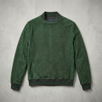Men’s Stylish Brown Suede Bomber Jacket