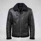 Men’s Black B3 Aviator Shearling Leather Jacket