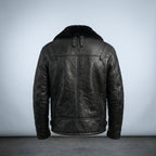 Men’s Aviator Bomber Leather Jacket – Classic Pilot Flight Style