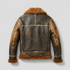 Men’s B3 Aviator Shearling Jacket – Classic Bomber Leather Flight Coat