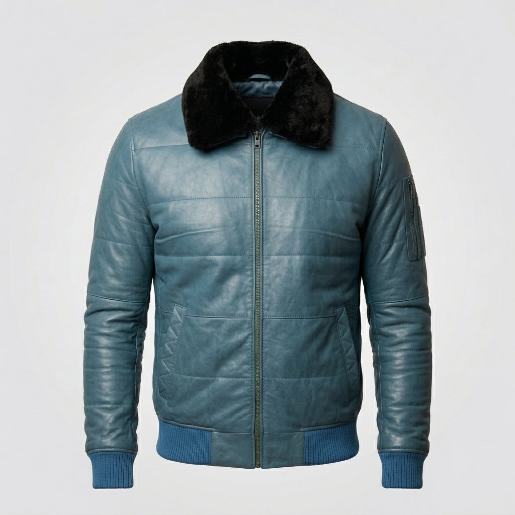 Men’s Real Leather Pilot Aviator Jacket