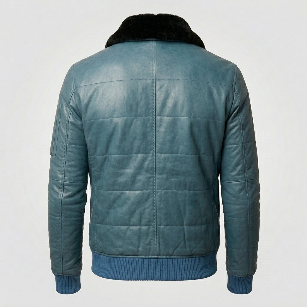 Men’s Real Leather Pilot Aviator Jacket