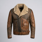 Men’s RAF B3 Aviator Leather Bomber Flying Jacket
