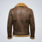 Men’s Brown B3 Sheepskin Flying Aviator Jacket