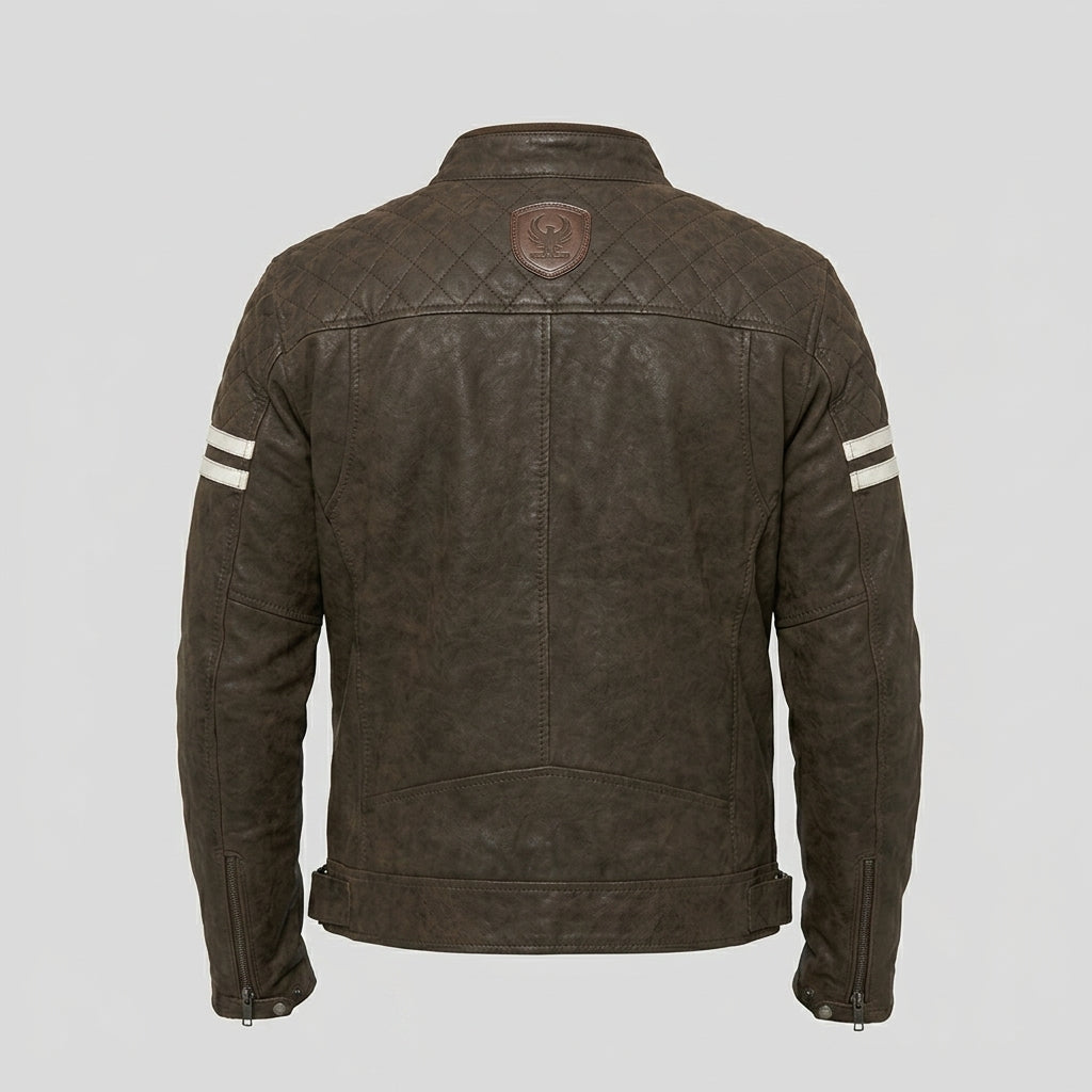 Men’s Merlin Hixon Heritage Motorcycle Jacket – Classic Vintage Biker Style