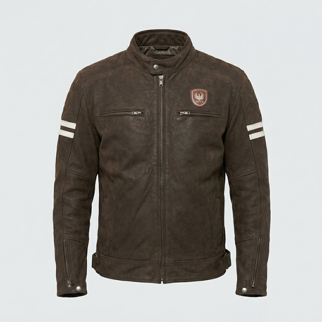 Men’s Merlin Hixon Heritage Motorcycle Jacket – Classic Vintage Biker Style