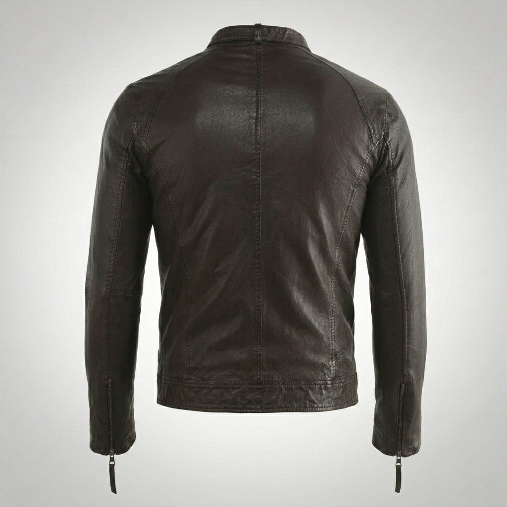 Men’s Brown Heritage Motorcycle Jacket