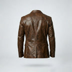 Men’s Black Lambskin Leather Blazer