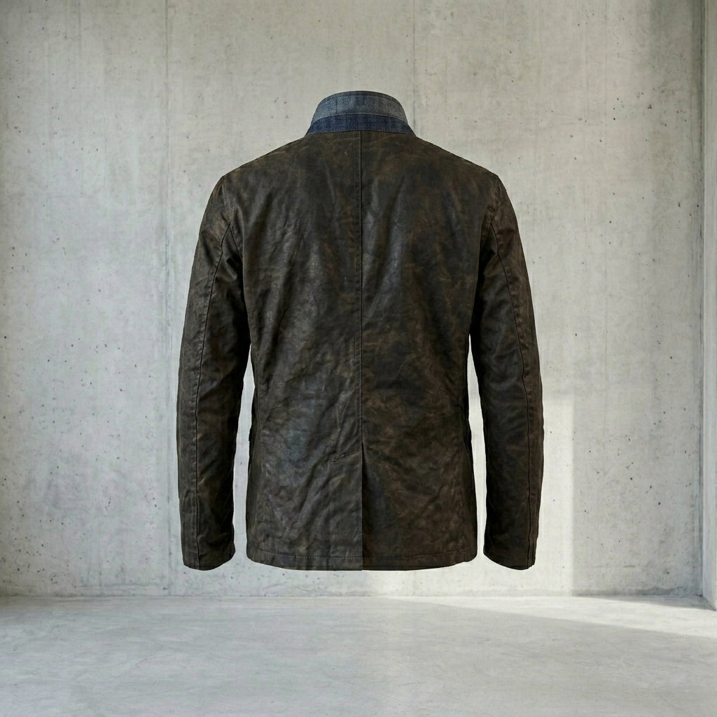 Men’s Black Suede Leather Blazer Jacket
