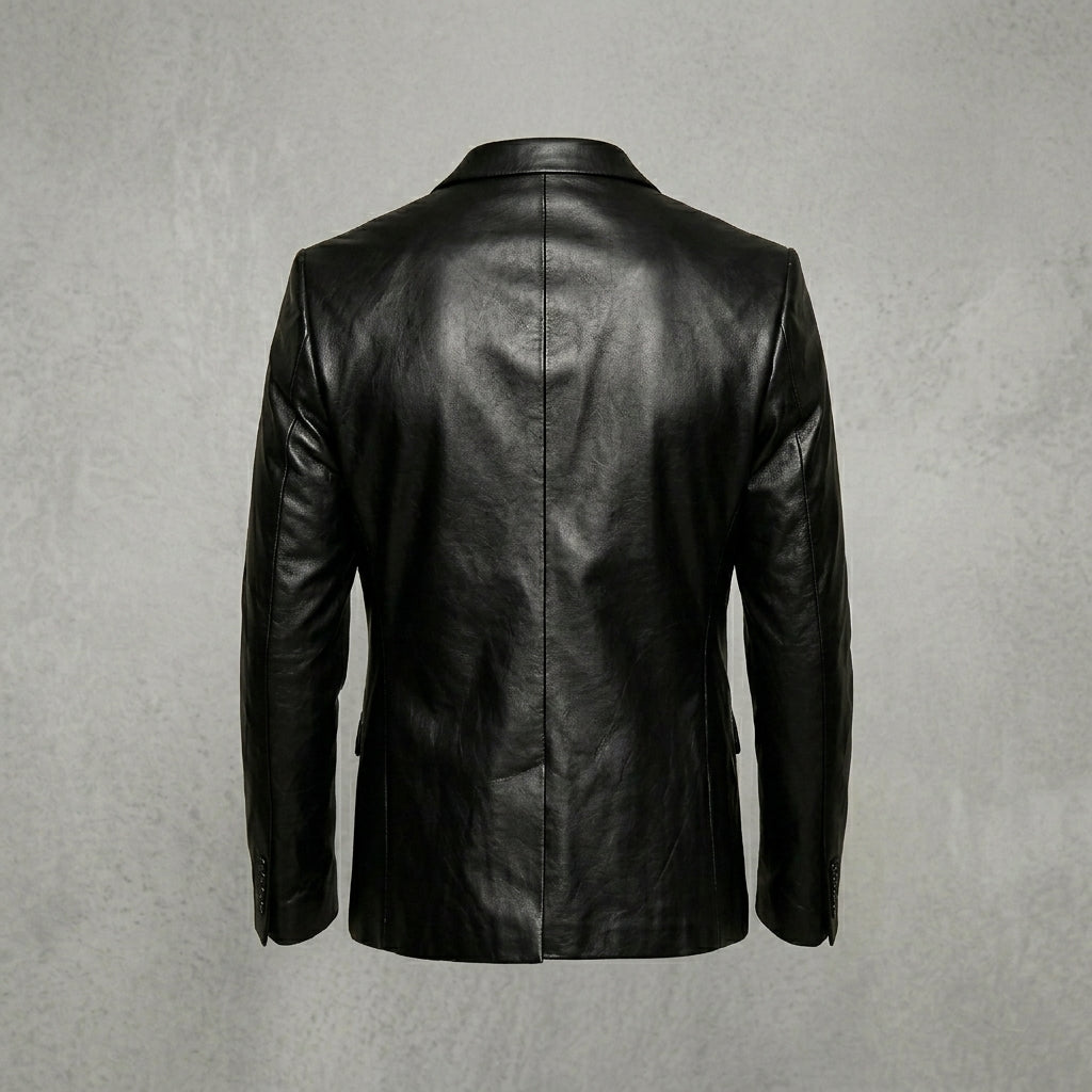 Men’s Stylish Lambskin Leather Blazer Jacket