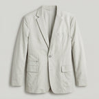 Men’s Soft White Lambskin Leather Blazer