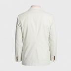 Men’s Soft White Lambskin Leather Blazer