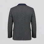Men’s Blue Leather Coat – Hit Style Slim Fit Longline Jacket