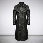 Men’s Steampunk Leather Vampire Trench Coat
