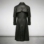 Men’s Steampunk Leather Vampire Trench Coat