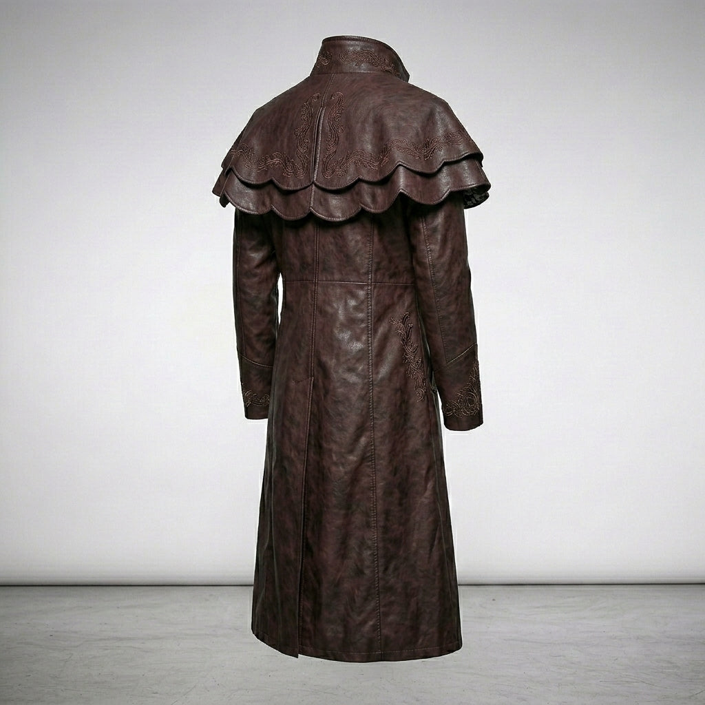 Men’s Punk Rave Lannister Coat – Gothic Steampunk Long Trench Style