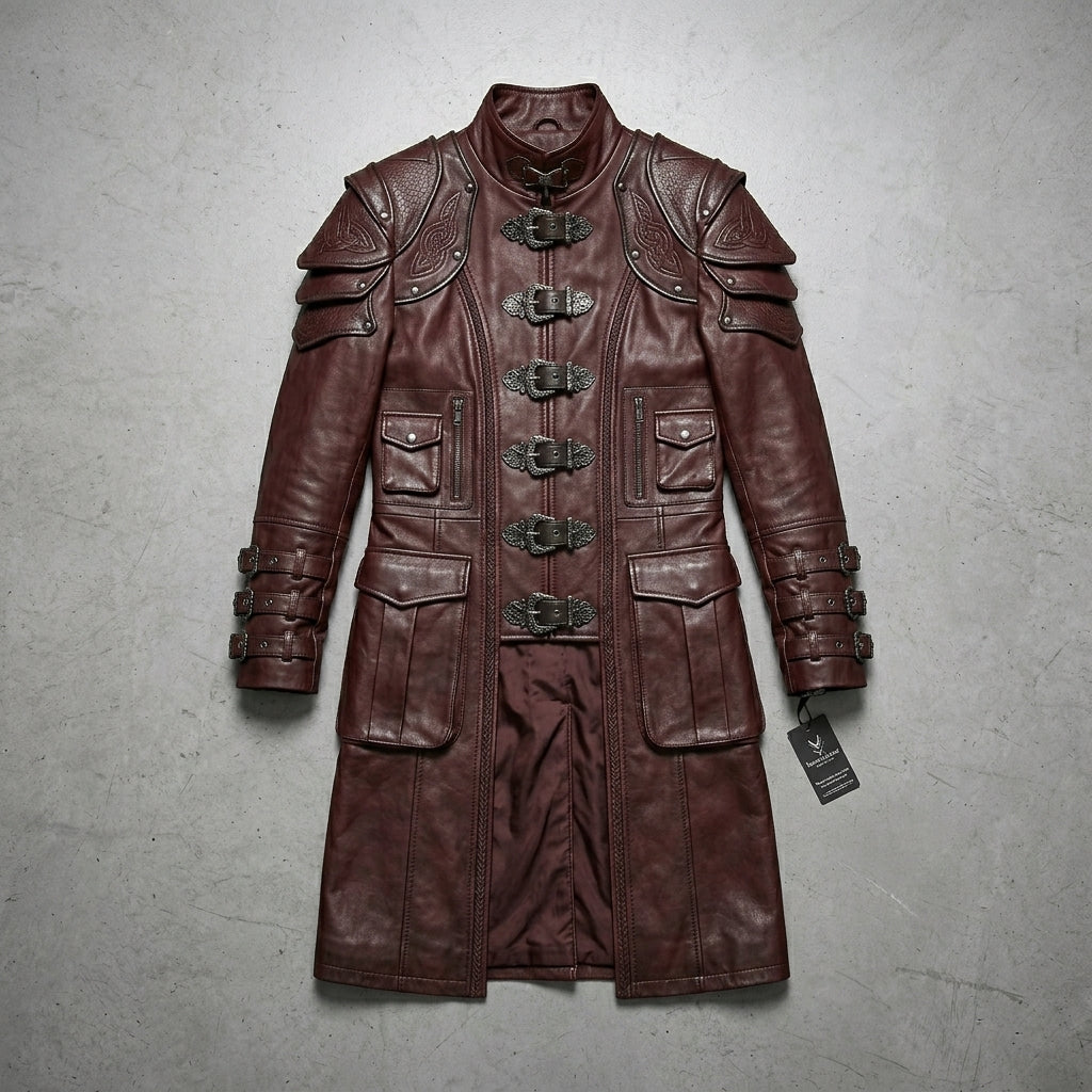 Men’s Devil Fashion Warhammer Red Gothic Coat
