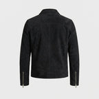 Men’s Brown Suede Trucker Jacket