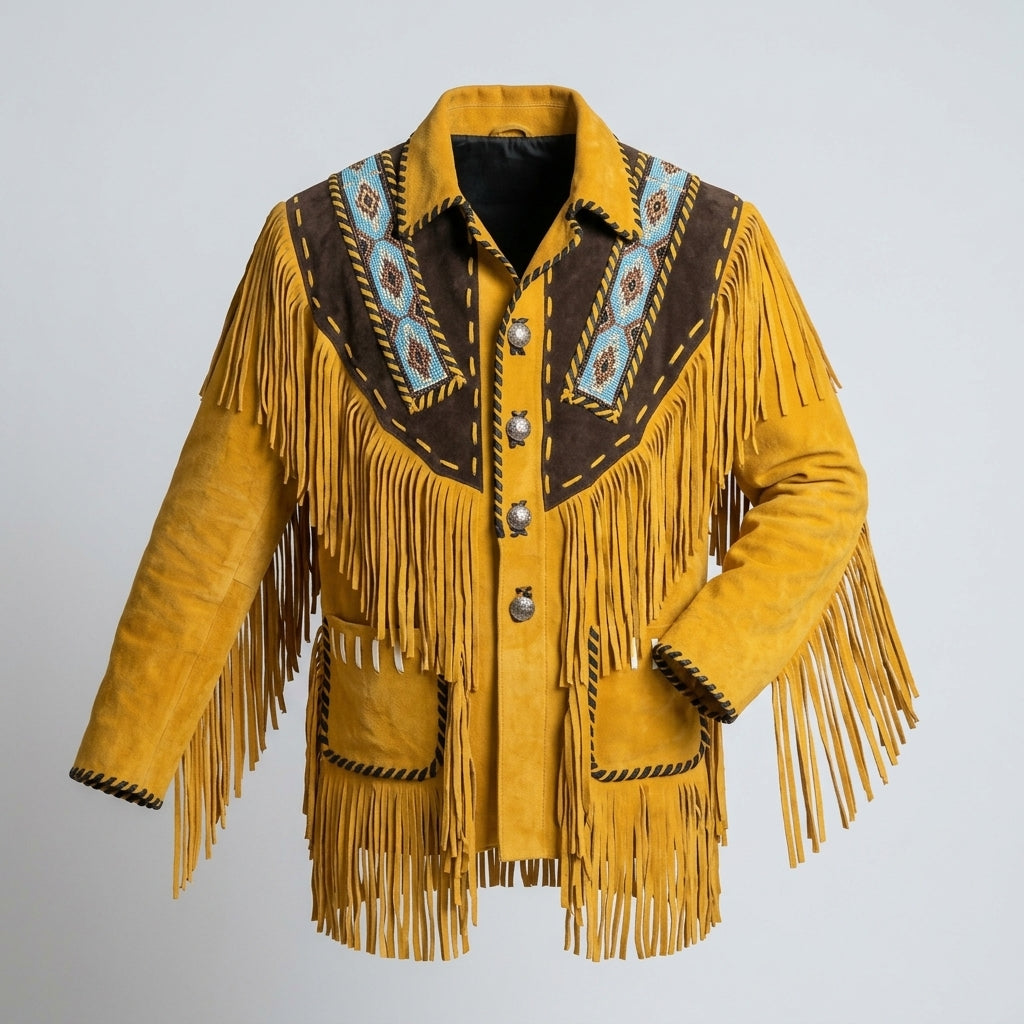 Men’s Authentic Western Leather Jacket – Vintage Rancher Style